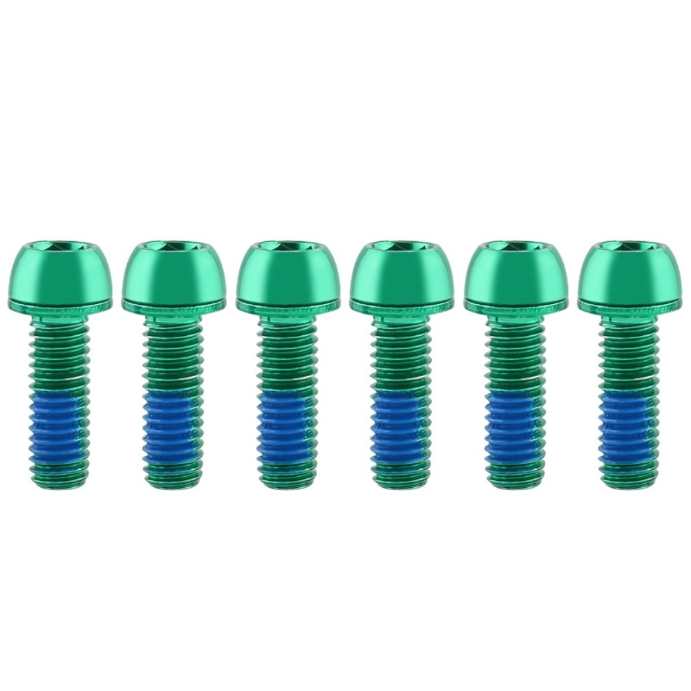 Handlebar Riser Stem - Titanium-plated Bicycle Handlebar Screws M6 17MM
