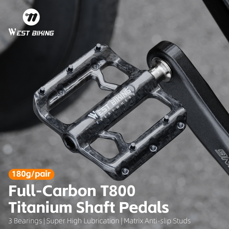 WEST BIKING Bicycle Pedals 3 B - Pedal Platform Flat 评论和价格