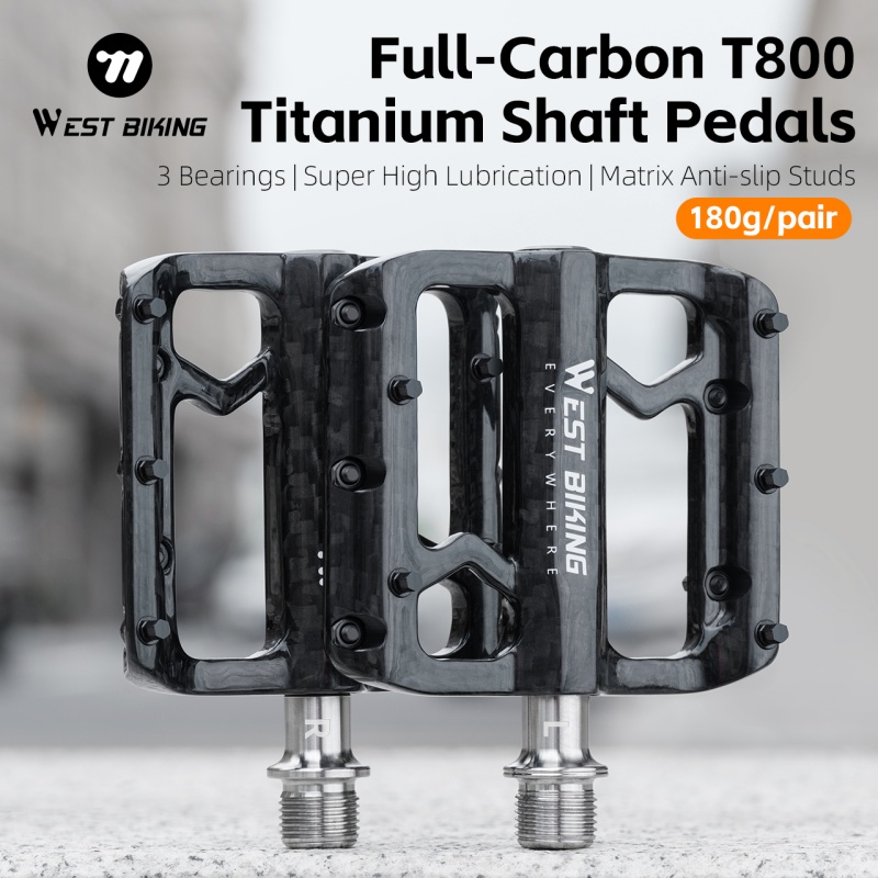 WEST BIKING Bicycle Pedals 3 B - Pedal Platform Flat 评论和价格