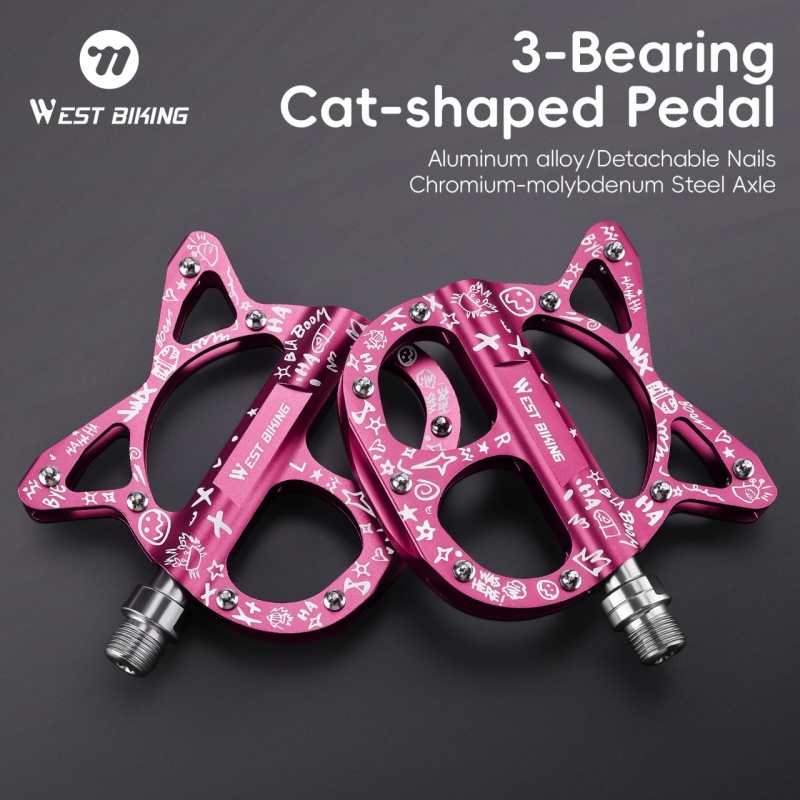 WEST BIKING Bicycle Pedals 3 B - Pedal Platform Flat 评论和价格
