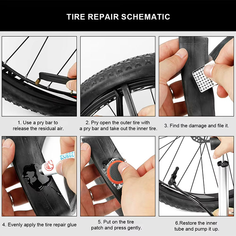 39pcs Bike Tire Repair Kit - B - Mountain Biking Tube 评论和价格