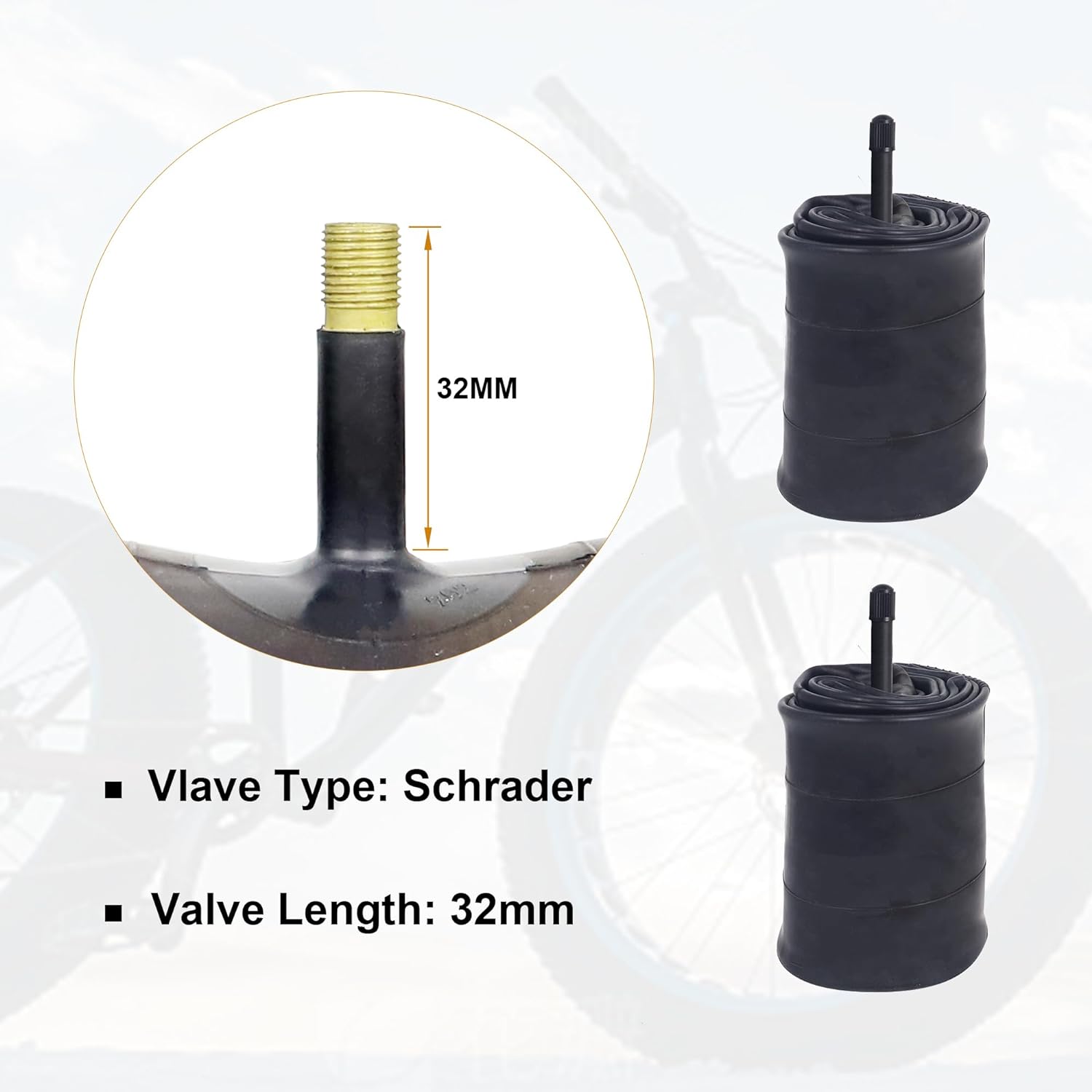 ZUKKA 1 Piece Fat Inner Tubes  - Mountain Biking Tube 评论和价格