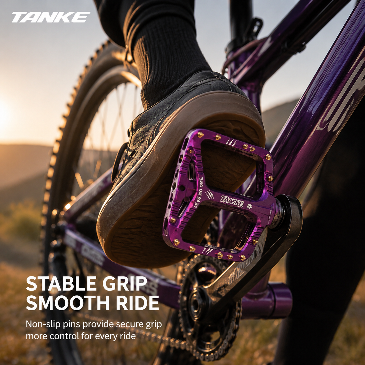 TANKE MTB Pedals Aluminum Allo - Pedal Platform Flat 评论和价格
