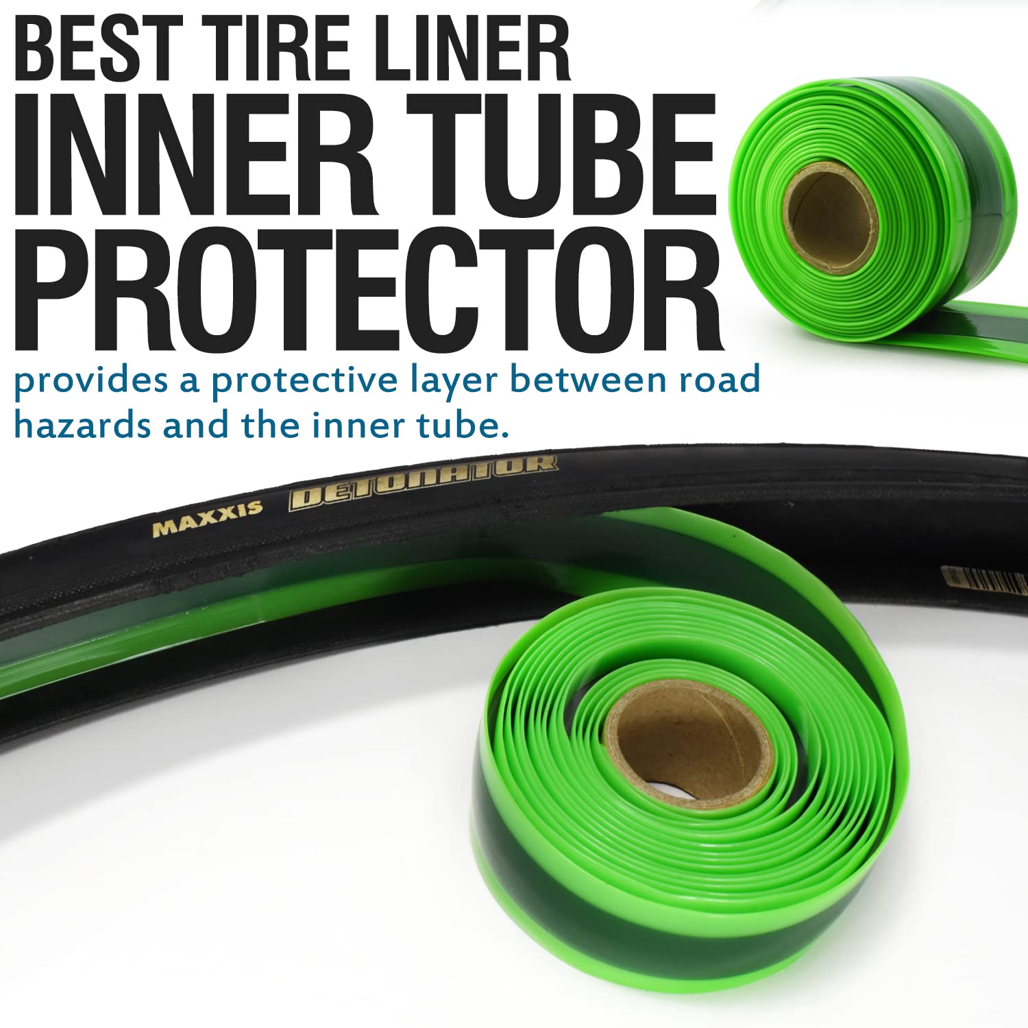 Bike Tire Liner-Help Prevent F - Mountain Biking Tube 评论和价格